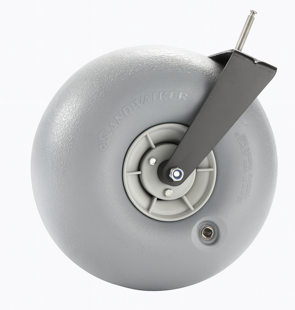 Foldable Beach Wagon Cart- Interchangeable All Terrain Wheels- 12&quot; Beach Wheels Optional- Patent Pending- Gardening, Fishing, Shopping-Built-in Insulated Cooler Pouch, More Storage Pockets, Cupholders